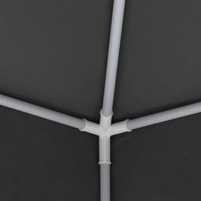 antracitszürke rendezvénysátor oldalfalakkal 4 x 4 m 90 g/m²