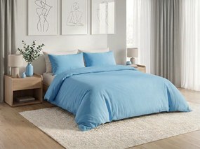 Pamut ágynemű CALMORA világoskék Ágyneműhuzat mérete: 2 db 70 x 90 cm | 160 x 220 cm