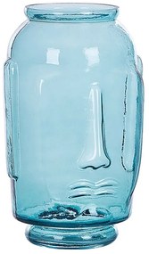 Üveg Dekor váza 31 Kék SAMBAR Beliani