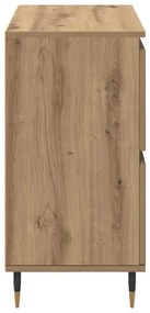 Oldalszekrények 3 pcs kézműves tölgy 180 x 35 x 70 cm Faanyag