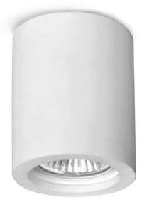 Mennyezeti gipsz lámpatest - henger, 70 mm átmérő - GU10 LED fényforrásokhoz