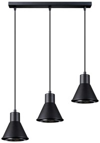 SOLLUX SL-0990 TAZILA Többágú Függesztett Lámpa Fekete GU10/ES111 IP20