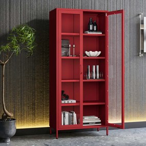 ANGELO vitrin, 800 x 1850 x 450 mm, Modern: piros