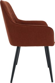 Design fotel, barna/fekete, OSKOR