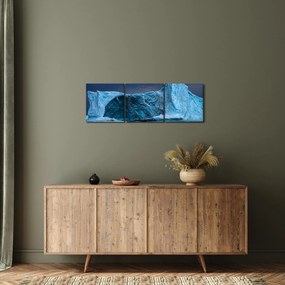 Kép - Jégbarlang (órával) (90x30 cm)