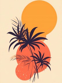 Poszter 75x100cm Trópusi Nyugat