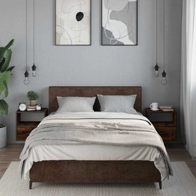 2db füstös tölgy színű fali éjjeliszekrény 40 x 31 x 39,5 cm