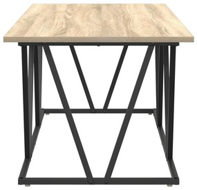 Dohányzóasztal Sonoma Oak 100x50x40 cm Mérnöki fával és fémmel