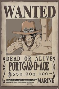 Plakát One Piece - Wanted Ace, (61 x 91.5 cm)
