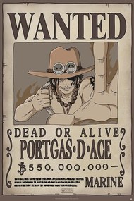 Plakát One Piece - Wanted Ace