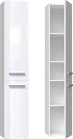 Nel II fürdőszoba szekrény, fényes fehér