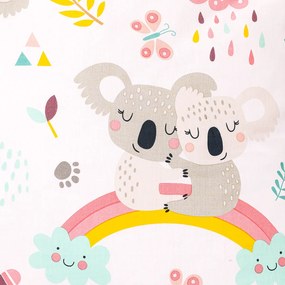 4Home Koala rainbow pamut ágyneműhuzat, 140 x 200 cm, 70 x 90 cm