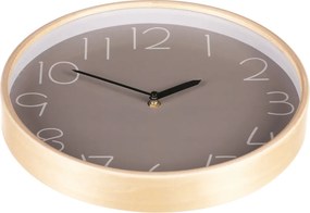 Falióra 32 cm átmérő, MDF fa kerettel, szürke