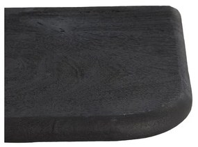Fekete mangófa fali polc 50 cm Tarontu – Light &amp; Living