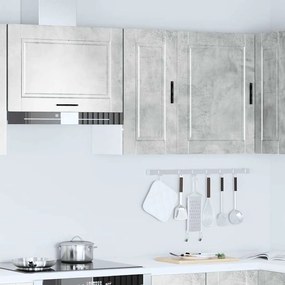 konyhai fali szekrény Porto beton szürke műfából készült beton