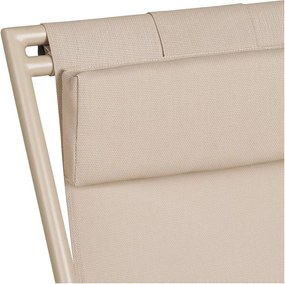 Bézs fém kerti napozóágy Curtis – House Nordic