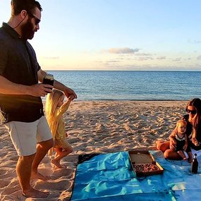 Zaparkorun Nagy pléd a strandra vagy a természetbe - kék