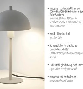 Schöner Wohnen 11726-39 - Asztali lámpa ALI 1xE14/15W/230V szürke