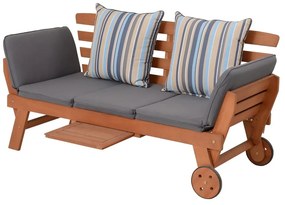 Barna tömörfa kerti pad Rincon – Garden Pleasure