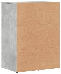 betonszürke szerelt fa tálalószekrény 59 x 39 x 80 cm