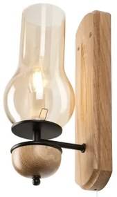 Brilagi - LED Fali lámpa COTTAGE 1xE14/40W/230V tölgy/barna