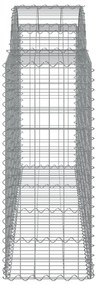 50 db íves horganyzott vas gabion kosár 200x50x100/120 cm