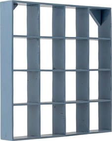 Kék többszintes újrahasznosított fa fali polc 70 cm Bekka – Bloomingville