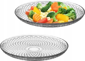 2x Étkezési Tányér 30 cm Nagy Üveglap Kerek Lapos Tányér Szett