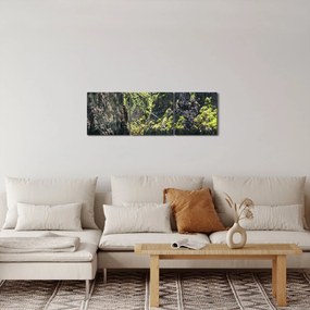 A hegyi folyó képe (órával) (90x30 cm)