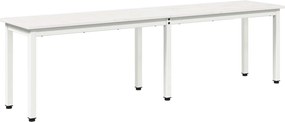 vidaXL pad Fehér 160 x 35 x 45 cm Tömör fenyőfa