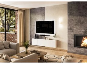 Fehér TV-állvány 183x45 cm Piana – Germania
