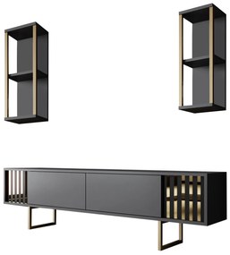 Nappali fal Golden (antracit + arany). 1072968