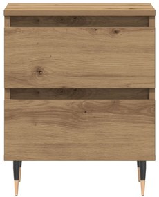 Éjjeli szekrények 2 db Kézműves tölgy 40x35x50 cm Műzott anyag