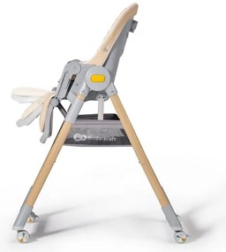 KINDERKRAFT - Gyermek etetőszék 2in1 LASTREE bézs/szürke