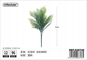 Tisza Műnövény 52CM Zöld Dekoráció