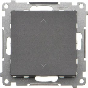 Simon 55 Szimpla redőnykapcsoló háromállású (1-0-2) Grafit TZW1K.01