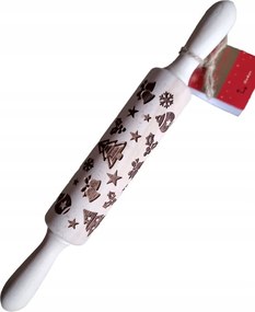 Gravírozott tortahenger karácsonyfa gömbök 33 x 4 cm Karácsonyi gravírozás