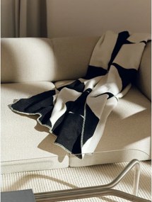 Fekete-krémszínű takaró 150x200 cm Tul – noo.ma