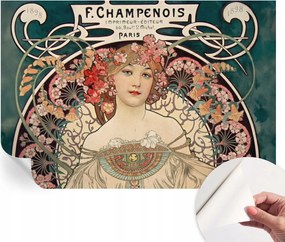 Modern öntapadós fotótapéta falra Virágos szimmetria 152x104 cm