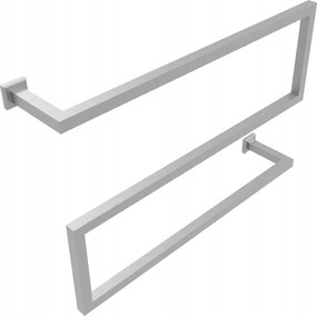 Fali Törölközőtartó Rozsdamentes Fürdőszoba Loft XL Inox