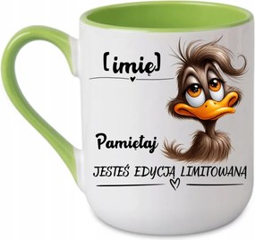 Coffee bögre "Emlékezz, limitált kiadás vagy név" Zöld 330