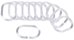 Zuhanyfüggöny akasztó szett 12 db-os 4 cm Vitamine – douceur d'intérieur