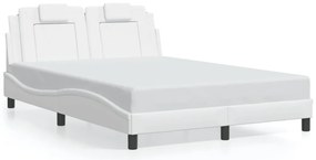 fehér ágykeret Viana LED-ekkel matrac nélkül 140 x 200 cm
