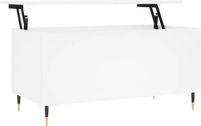 vidaXL fehér szerelt fa dohányzóasztal 90x44,5x45 cm