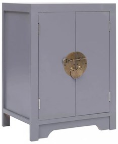 vidaXL szürke császárfa éjjeliszekrény 38 x 28 x 52 cm