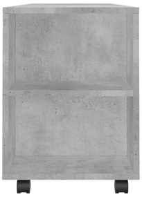 betonszürke szerelt fa TV-szekrény 102x34,5x43 cm
