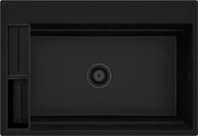 Magnetic pult alá ültethető gránit mosogató_nero