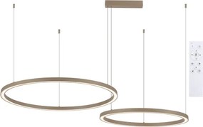 Brilagi - LED dimmelhető kábeles csillár PORTOFINO LED/98W/230V bézs + távirányító