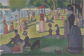 Kép - Georges Seurat, A Sunday on La Grande Jatte, reprodukciók (90x60 cm)