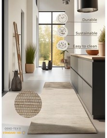 Bézs futószőnyeg 80x200 cm Handloom – Hanse Home